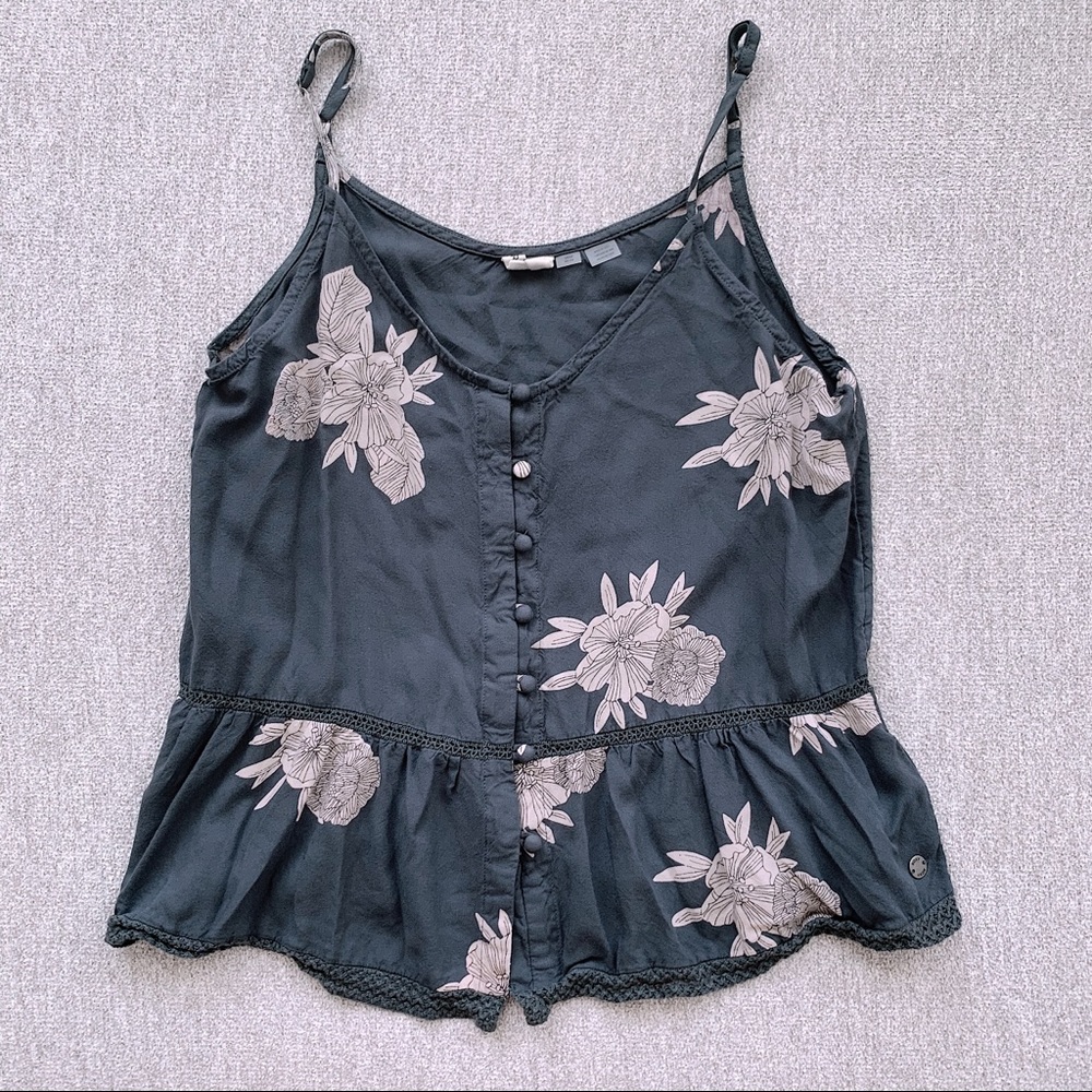 Roxy floral tank top size s